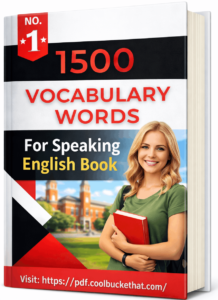 1500 Vocabulary Words For Speaking English Book