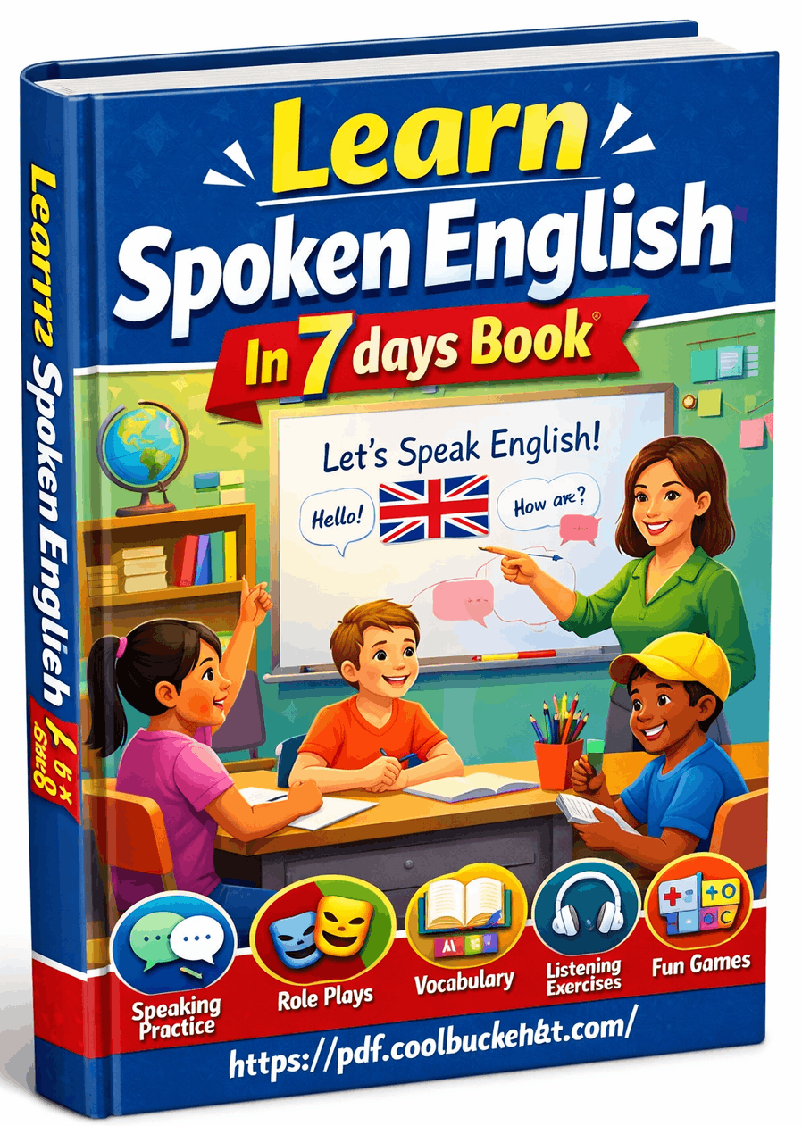 Learn Spoken English In 7 days Book
