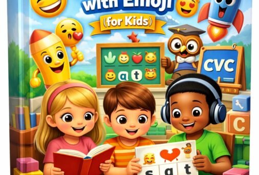 100 CVC WORDS with Emoji for Kids